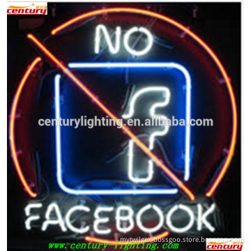 new style no facebook neon sign